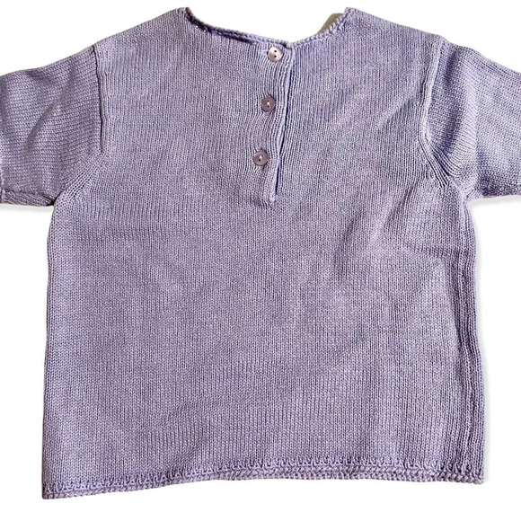 TALBOTS KIDS NWT GIRLS PURPLE SWEATER TOP SHIRT SIZE 24 MTHS MONTHS - Picture 5 of 6